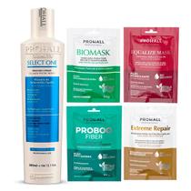 Select One Prohall 300ml + 4 Máscaras Prohall 50g Cada