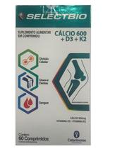 Selectbio Cálcio 600 D3 K2 Suplemento 60Cpr - Catarinense