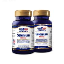 Selênio 200mcg Vitgold KIT2x 100 comprimidos