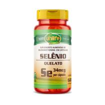 Selênio Quelato Se Concentrado 500mg 60 Caps Vegano Unilife Selênio Quelato Se Concentrado 500mg 60 Caps Vegano Unilife
