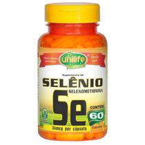 Selênio Quelato Selenometionina 60 cápsulas de 500mg - Unilife