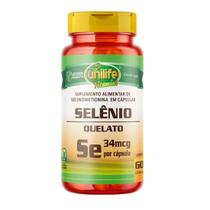 Selênio Quelato Selenometionina 60 cápsulas de 500mg - Unilife
