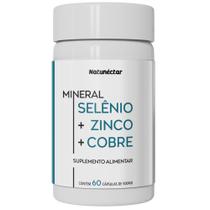 Selênio + Zinco + Cobre Quelatos 60 cápsulas Natunéctar Selênio + Zinco + Cobre Quelatos 60 cápsulas Natunéctar
