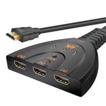 Seletor Chaveador HDMI 3 Entradas e 1 Saída 4K JC-HS-HM Splitter F3 Seletor Chaveador HDMI 3 Entradas e 1 Saída 4K JC-HS-HM Splitter F3