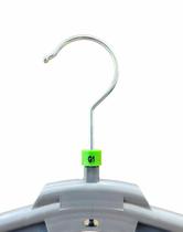 Seletor Indicador de tamanho das roupas para cabides com gancho de metal kit Ioplast Seletor Indicador de tamanho das roupas para cabides com gancho de metal kit Ioplast