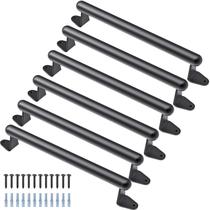 SELEWARE Kit com 6 alças de segurança pretas de metal para playground, 17 polegadas SELEWARE Kit com 6 alças de segurança pretas de metal para playground, 17 polegadas