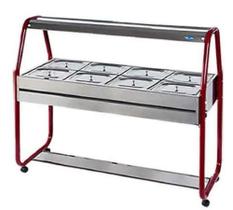 Self Service 8 Cubas Desmontado Linha Tradicional Térmico Quente ST 08 Ibet Self Service 8 Cubas Desmontado Linha Tradicional Térmico Quente ST 08 Ibet