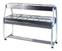 Self Service Duplo 144,5Cm 8 Cubas Quentes, 4 Frias Ibet / 220V Self Service Duplo 144,5Cm 8 Cubas Quentes, 4 Frias Ibet / 220V