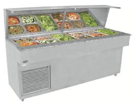 Self Service Quente Encosto Fritomaq 6 Cubas Granito