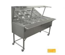 Self Service Quente Encosto Fritomaq 7 Cubas 249x60