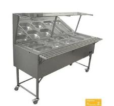 Self Service Refrigerado Encosto Fritomaq 8 Cubas 282x60 Self Service Refrigerado Encosto Fritomaq 8 Cubas 282x60