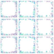 Self-Stick Note Clothmile, 9 peças de almofadas de floco de neve de Natal, 450 folhas