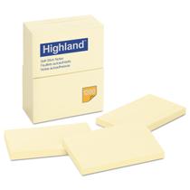Self-Stick Notes Highland 6559YW 8 x 13 cm, amarelo, 100 folhas, pacote com 12 unidades Self-Stick Notes Highland 6559YW 8 x 13 cm, amarelo, 100 folhas, pacote com 12 unidades