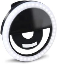 Selfie Ring Light Celular Led Clipe 3 Níveis Universal Preto Selfie Ring Light Celular Led Clipe 3 Níveis Universal Preto