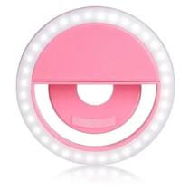 Selfie Ring Light Clipe Anel Led Celular Universal - Rosa Selfie Ring Light Clipe Anel Led Celular Universal - Rosa