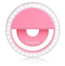 Selfie Ring Light Clipe Anel Led Celular Universal - Rosa Selfie Ring Light Clipe Anel Led Celular Universal - Rosa
