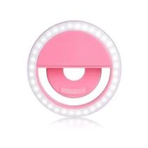 Selfie Ring Light Rosa para Smartphone