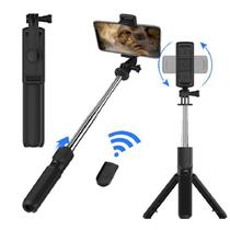 Selfie Stick Tripé Suporte para Celular Fotos Vídeos 2 em 1 Preto Selfie Stick Tripé Suporte para Celular Fotos Vídeos 2 em 1 Preto