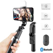 Selfiegram Led Controle Tripe Luz Bastão Retratil Bluetooth