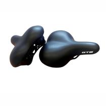 Selim 2 Molas MTB Carrinho Elastômero Cruiser Soft Preto