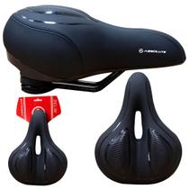 Selim Absolute Comfort Vazado Aplique em gel e mola Preto Selim Absolute Comfort Vazado Aplique em gel e mola Preto