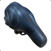 Selim Banco Bicicleta Vazado Gel Preto 2 Molas