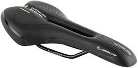 Selim banco Bike Absolute Atletic Foam 2354h Vazado Cavidade Preto