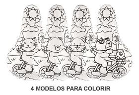 Selim Banco Infantil Para Colorir Desenho Kf304