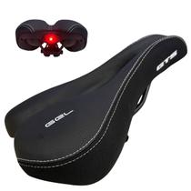 Selim Bike Mtb Vazado Com Gel E Luz Traseira Sinalizador Gts Selim Bike Mtb Vazado Com Gel E Luz Traseira Sinalizador Gts