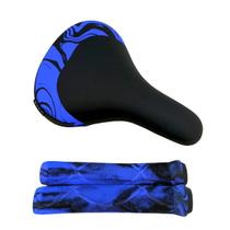 Selim BMX GTS-K Tipo DDK C/ Carrinho + Par de Punhos Laranja -