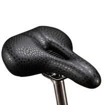 Selim Confort com Carrinho Preto Vazado Duas Molas 250x210mm