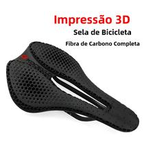 Selim De Bicicleta Impresso Em Fibra De Carbono 3D 240x143mm Para MTB E Bicicleta De Estrada