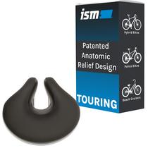 Selim de bicicleta ISM Touring sem nariz, largo e confortável 17 x 20 cm Selim de bicicleta ISM Touring sem nariz, largo e confortável 17 x 20 cm