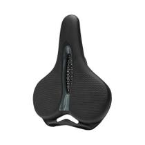 Selim De Bicicleta MTB Respirável Com Almofada Grande Para Bumbum, Superfície De Couro, Absorção De