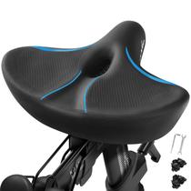 Selim de bicicleta WUVOP grande e confortável, azul Selim de bicicleta WUVOP grande e confortável, azul