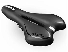 Selim Gel Bike MTB Sport Vazado 275 X 155mm Anti-prostático