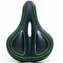 Selim Gel Verde Bicicleta Mtb Grande 260/200mm Elastômero Unissex Absolute Selim Gel Verde Bicicleta Mtb Grande 260/200mm Elastômero Unissex Absolute