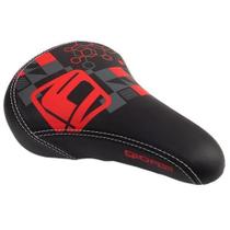 Selim Gios Bmx Sela Bike Bicicleta Preto / Vermelho