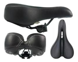 Selim Gts Mtb Vazado Preto Gel Neoprene Com Carrinho