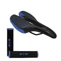 Selim Kit MTB GTS Prime LED + Manopla HY-229 Preto Azul