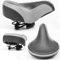 Selim Largo Banco De Bike Mtb Wl-6005 Preto/cinz Com 2 Molas