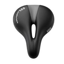 Selim LTX Gel Vazado com Duas Molas e Carrinho 270x200mm Banco Bicicleta Confortável Urbano MTB Passeio