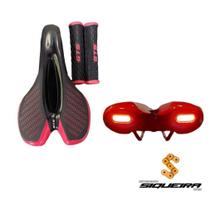 Selim mtb c/ vista e manopla -gts vermelho