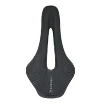 Selim mtb speed bicicleta race vazado preto 26,5 x 14,0 cm