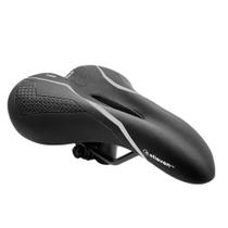 Selim Mtb Vazado Gel Preto/Cinza Confortavel