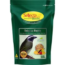 Sellecta Natural Extrusada com Frutas Ração para Trinca Ferro Pássaro Preto Pixarro Sabiá 500g