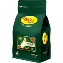 Sellecta Ração Extrusada Completa Natural - 5kg Comida para Calopsita Ring Neck Rosela Agapornis - Sellecta Rovani