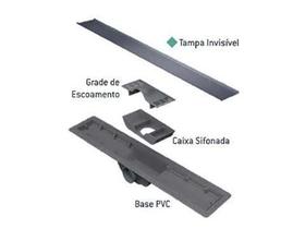 Selmetal - Ralo Versata Base PVC 60 x 8 cm c/ Tampa Invisível (RV1600)
