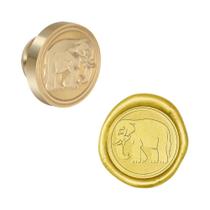 Selo De Cera Retrô Com Cabeça Removível De Latão 25mm, Com Motivos De Leão, Caranguejo, Cobra,