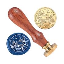 Selo De Cera Vintage Jesus Páscoa 1 Polegada Cabeça De Latão Cabo De Madeira Removível Para Natal